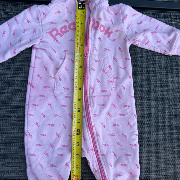 🍭Reebok Light Pink Kids One Piece pink girl 3-6 months - Picture 6 of 6